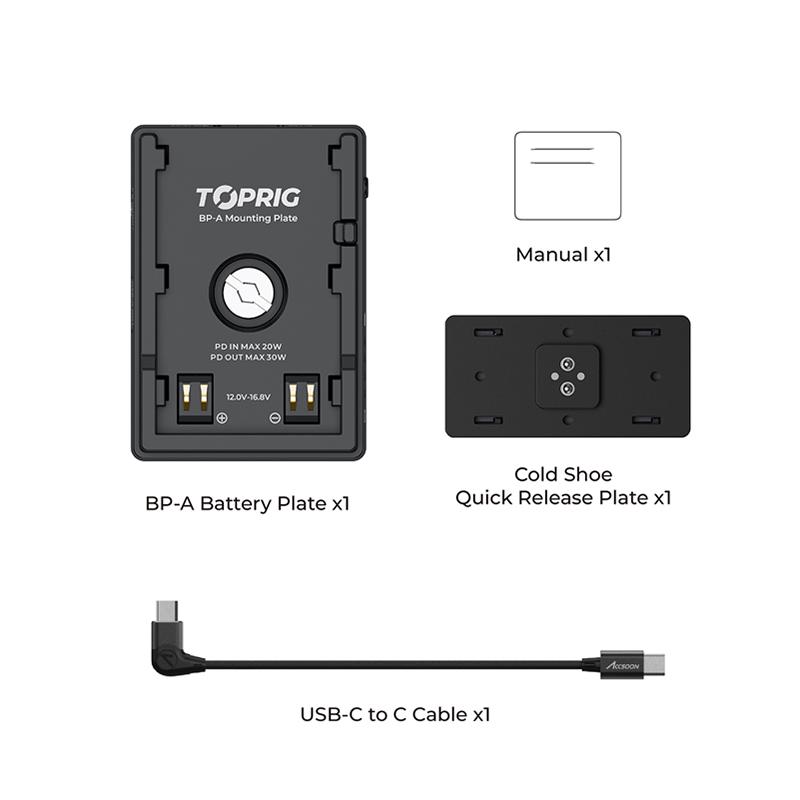 Accsoon TopRig BP-A Battery Plate