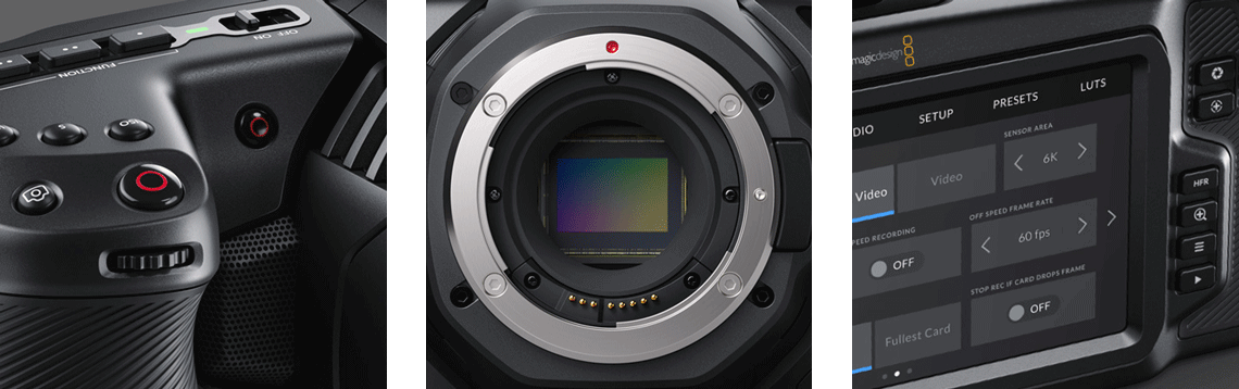 Blackmagic Design Pocket Cinema Camera 6K Closeup