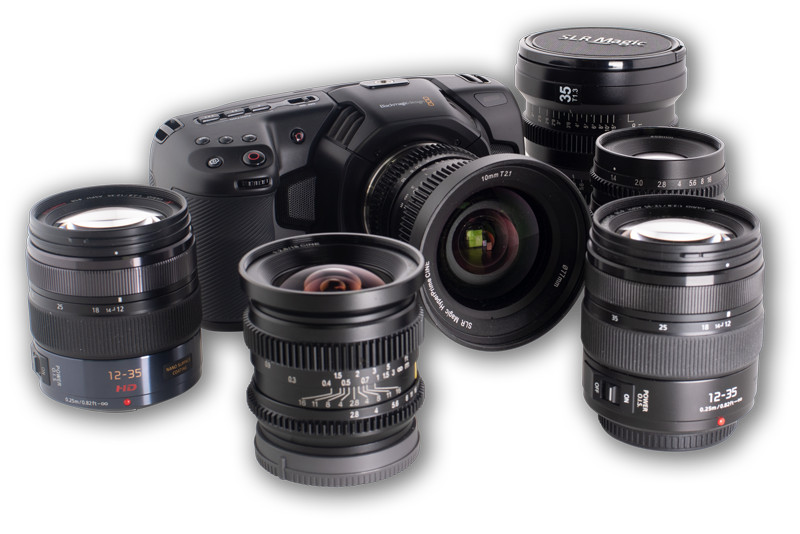 Blackmagic Design Pocket Cinema Camera 4K with Lenses