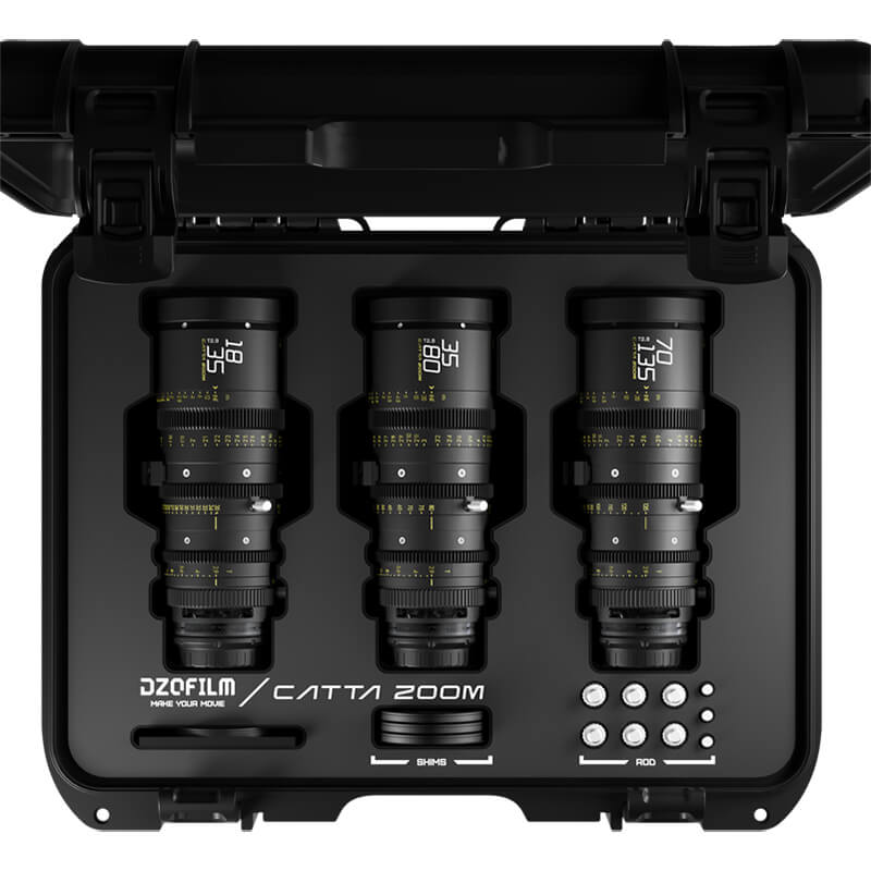 DZOFILM CATTA ZOOM 3 Lens Bundle 18-35/35-80/70-135mm T2.9 E