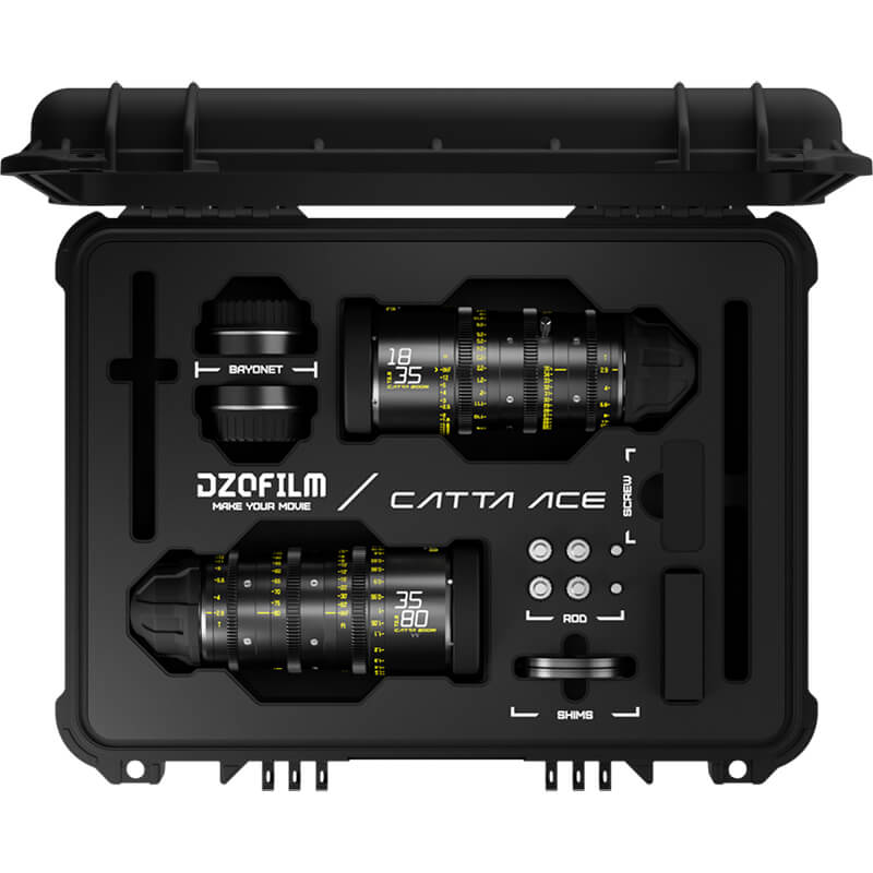 DZOFILM CATTA ACE 2 Lens Bundle 18-35/35-80mm T2.9 PL | EF