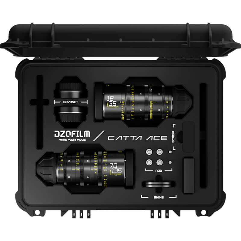 DZOFILM CATTA ACE 2 Lens Bundle 18-35/70-135mm T2.9 PL | EF