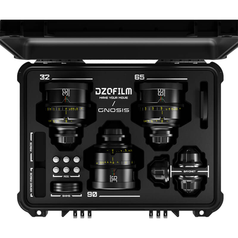 DZOFILM GNOSIS 3 Lens Bundle 32/65/90mm T2.8 LPL | PL| | EF