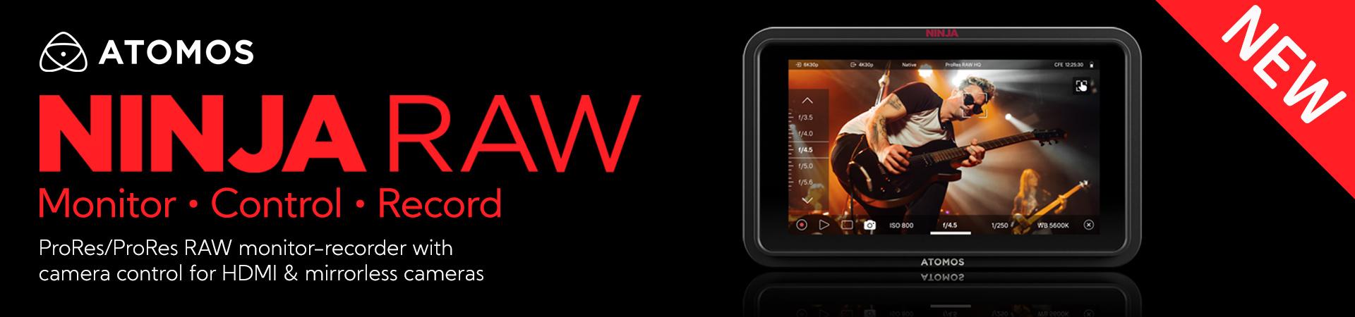 Atomos Ninja RAW HDMI & CFexpress 5-inch monitor-recorder with camera control