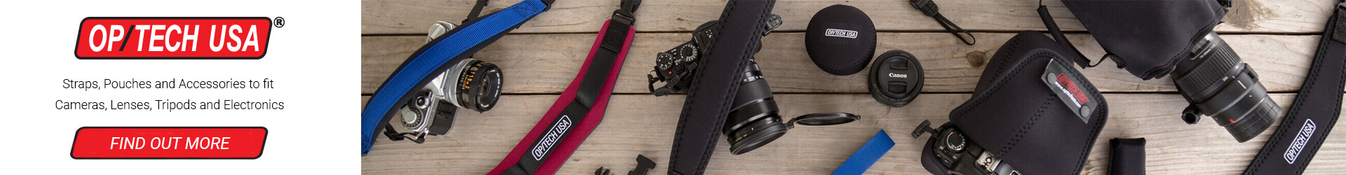 OpTech | Neoprene camera straps, pouches and accessories for the photo industry