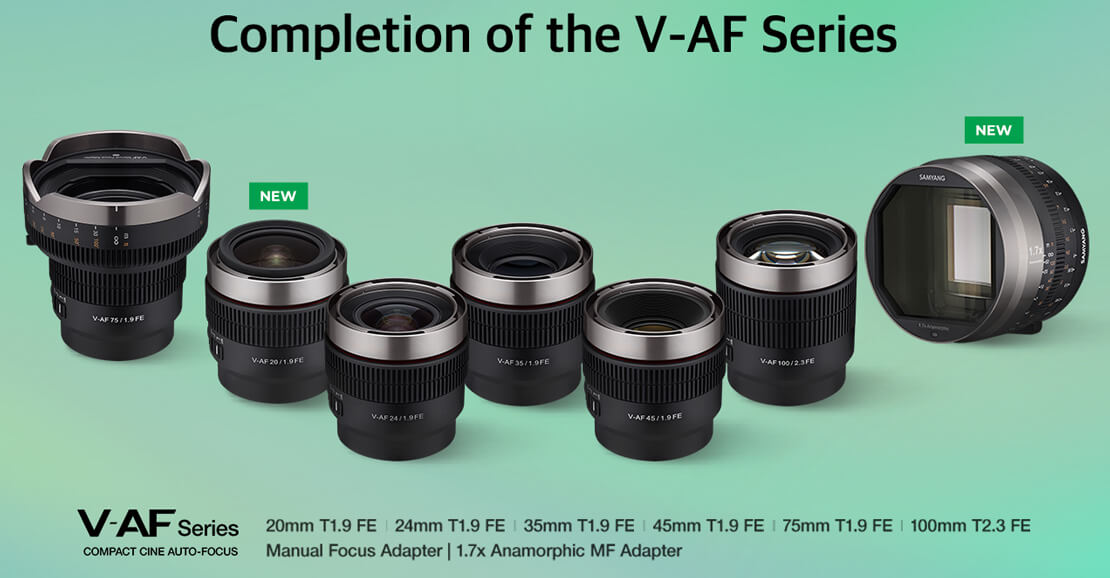 The Samyang V-AF Compact Autofocus Lens Set is Complete! 