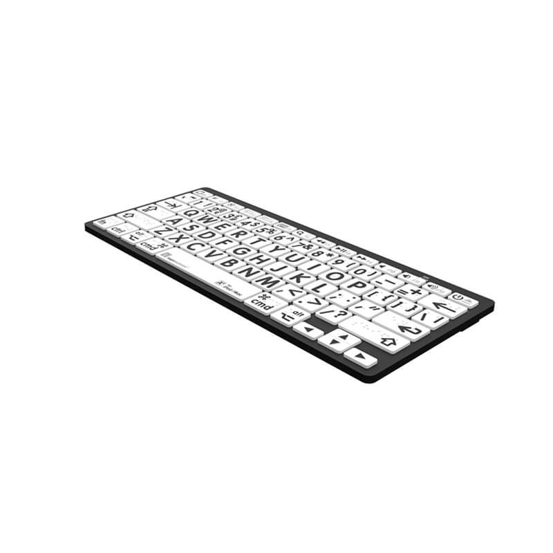 Logickeyboard Braille/LargePrint Black on White MAC
