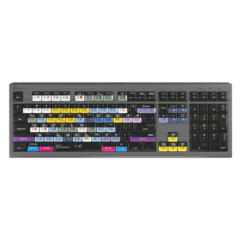 Logickeyboard Cinema 4D Studio Keyboard - Mac Backlit ASTRA2