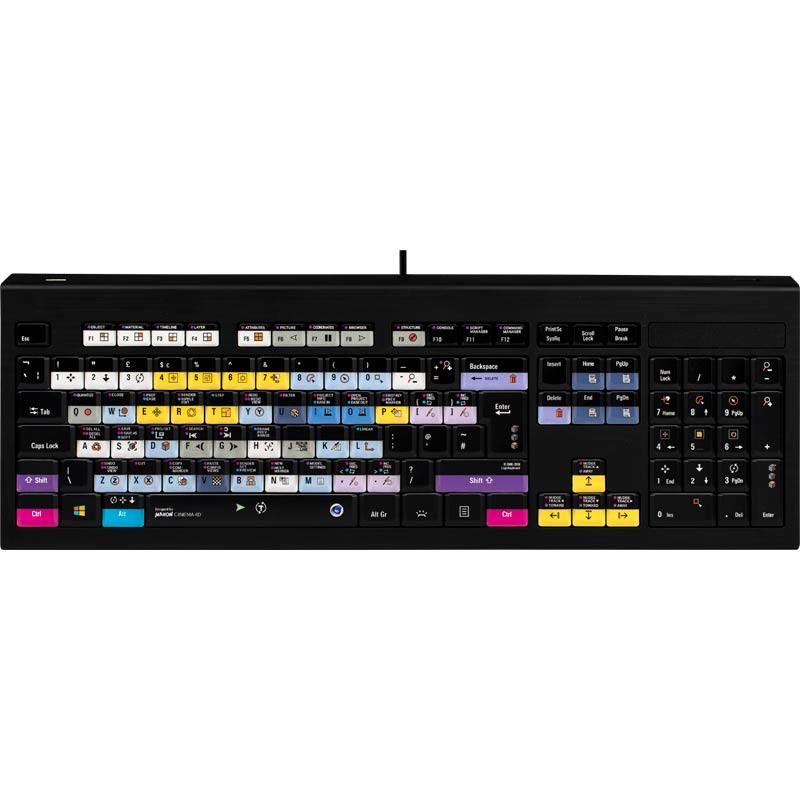 Logickeyboard Cinema 4D Studio Keyboard - PC Backlit Astra