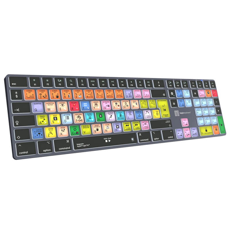 Logickeyboard Apple Logic Pro X TITAN Wireless Backlit Keyboard - Mac