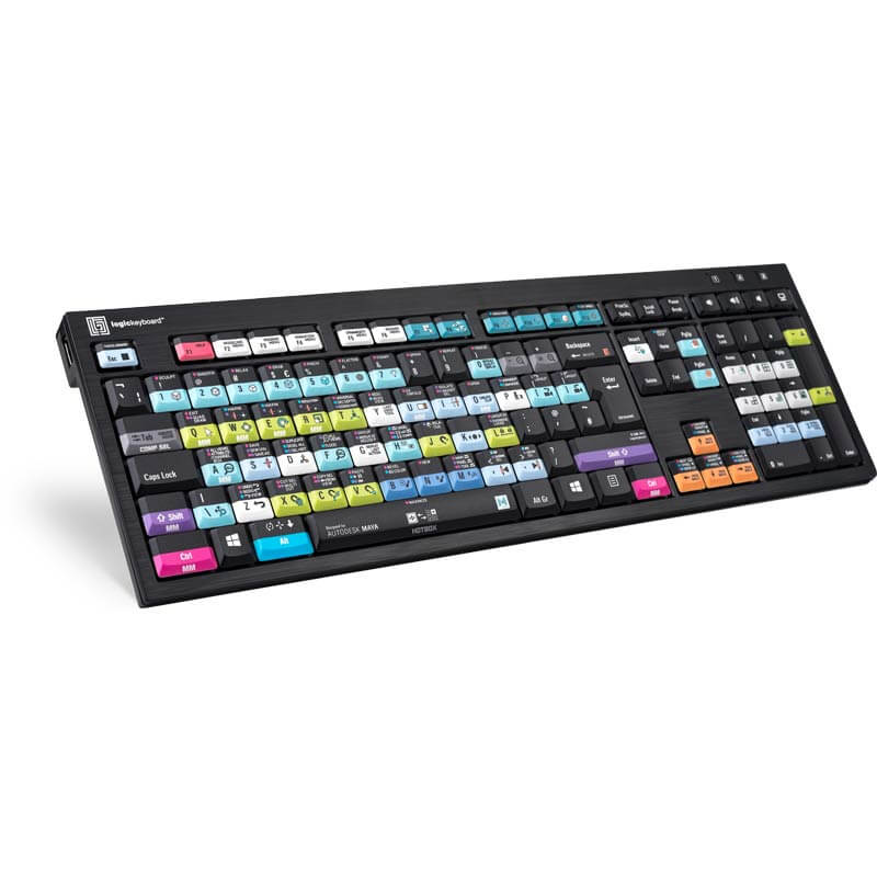 Logickeyboard Maya - PC Nero Slim Line