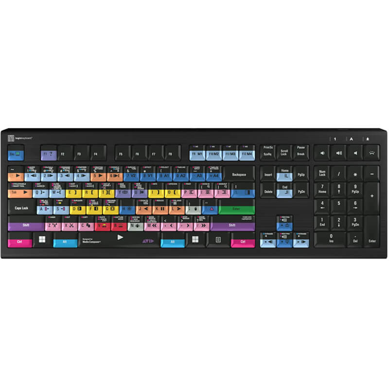 Logickeyboard Media Composer - PRO version - PC ASTRA2 Backlit Keyboard