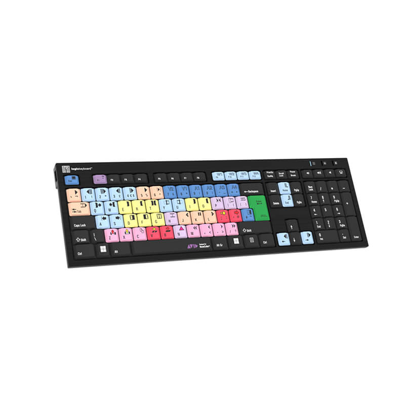 Logickeyboard NewsCutter - PC Nero Slimline Keyboard