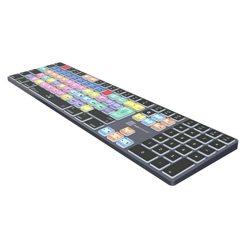 Logickeyboard Adobe Premiere Pro CC TITAN Wireless Backlit Keyboard - Mac