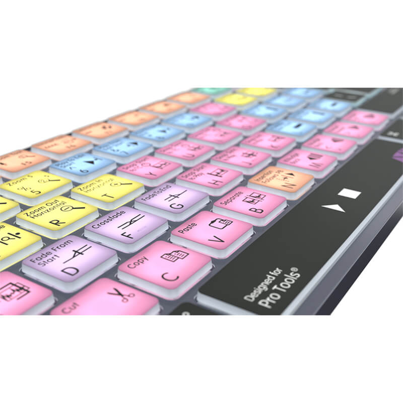 Logickeyboard Avid Pro Tools TITAN Wireless Backlit Keyboard - Mac