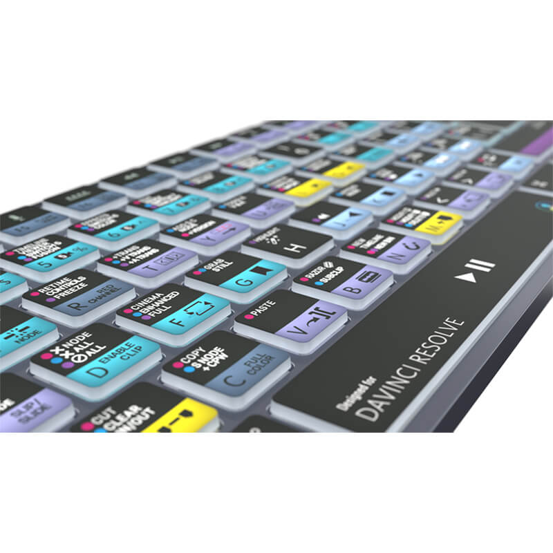 Logickeyboard DaVinci Resolve TITAN Wireless Backlit Keyboard - Mac