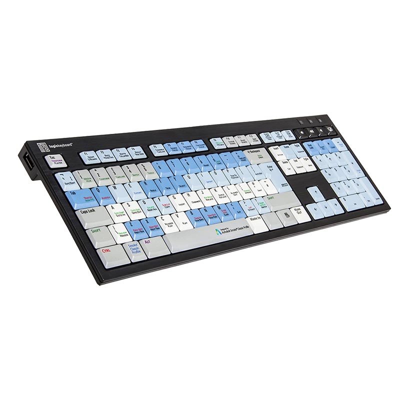 Logickeyboard Smoke Black Keyboard - PC