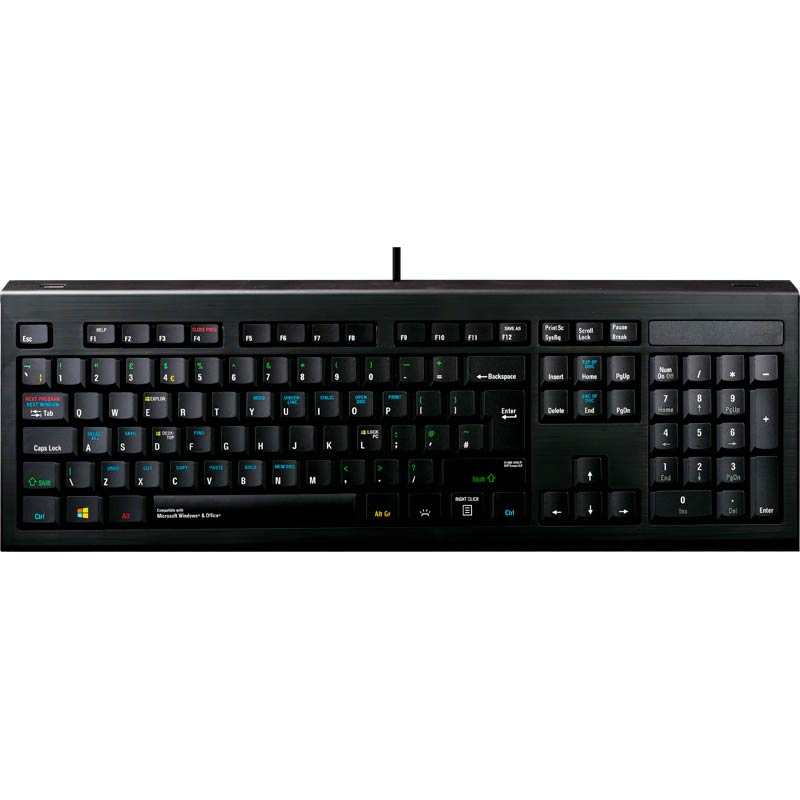 Logickeyboard Windows Shortcut Keyboard - PC Backlit Astra