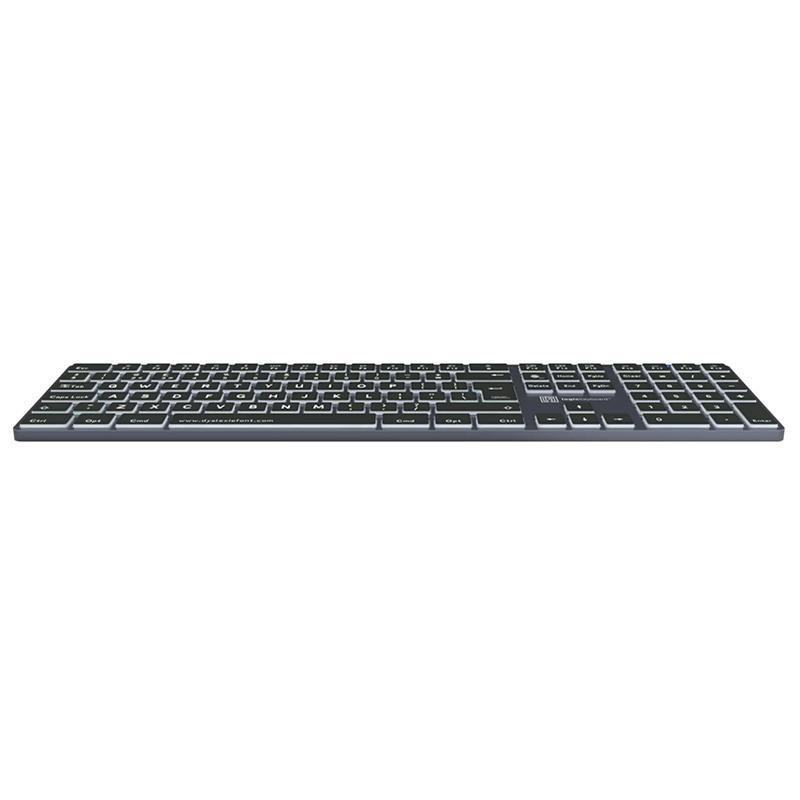 Logickeyboard Dyslexie TITAN Wireless Backlit Keyboard – Mac