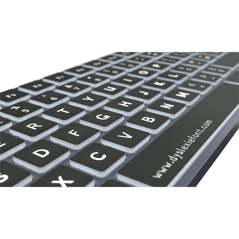 Logickeyboard Dyslexie TITAN Wireless Backlit Keyboard – Windows