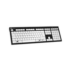 Logickeyboard Braille - PC Nero Slim Line Keyboard