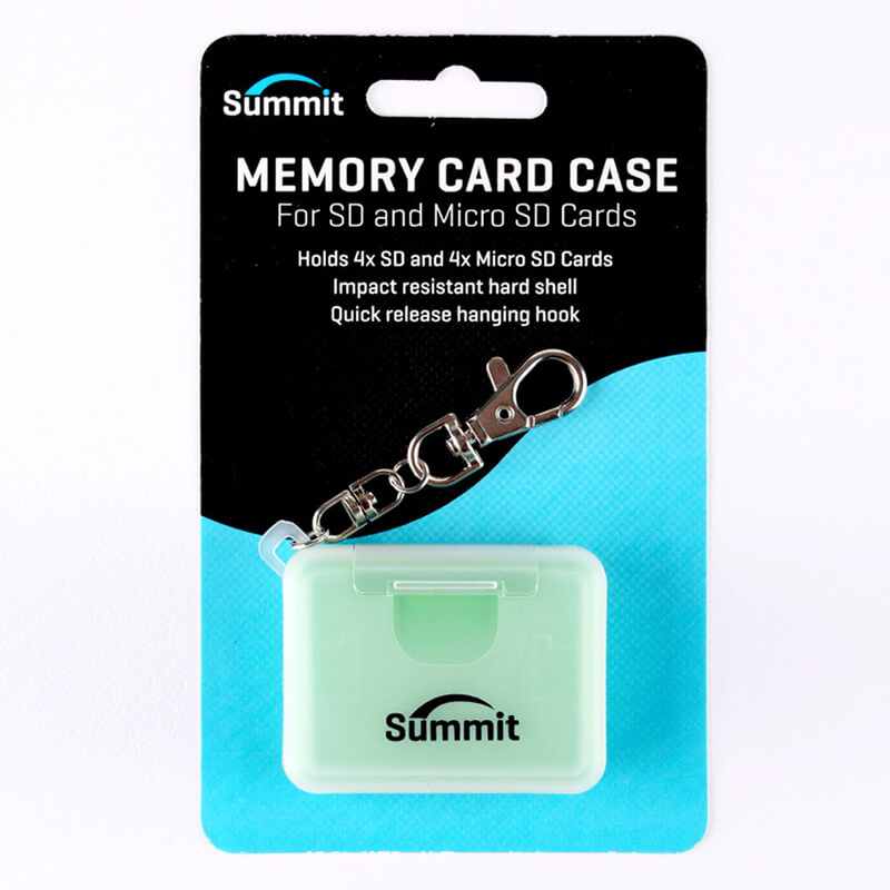 Summit SD/MicroSD Memory Card Case - Green