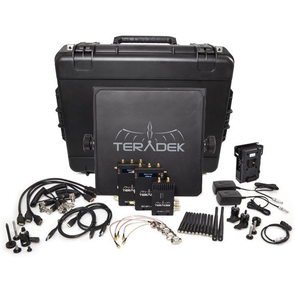 TeradekWireless Video Senders Bolt 3000 Deluxe Kit SDI | HDMI 2 x RX V Mount Wireless Video Transceiver Set